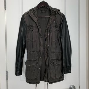 Aritzia Talula Balfour trooper jacket - grey/black